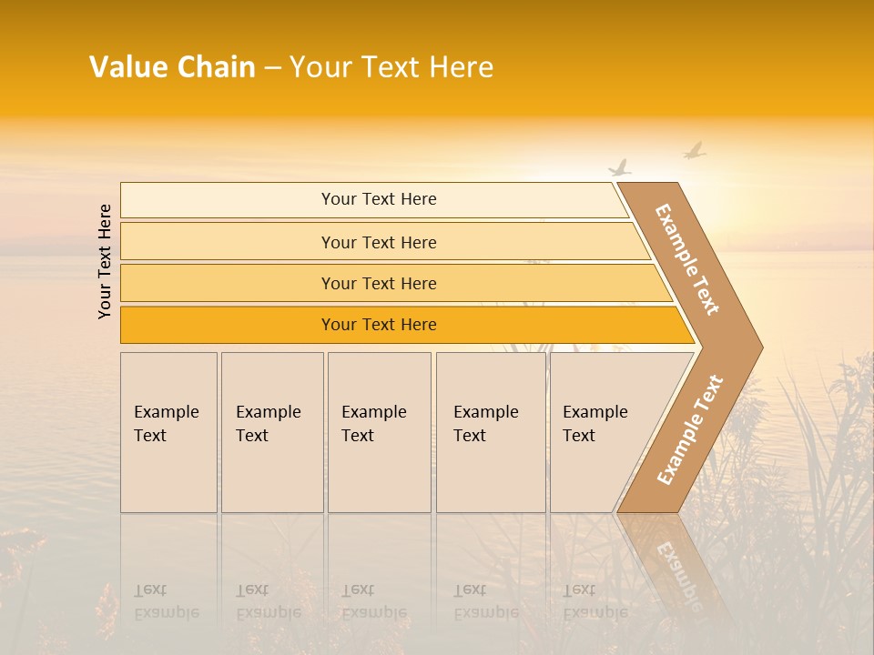 Summer Fish Lake PowerPoint Template