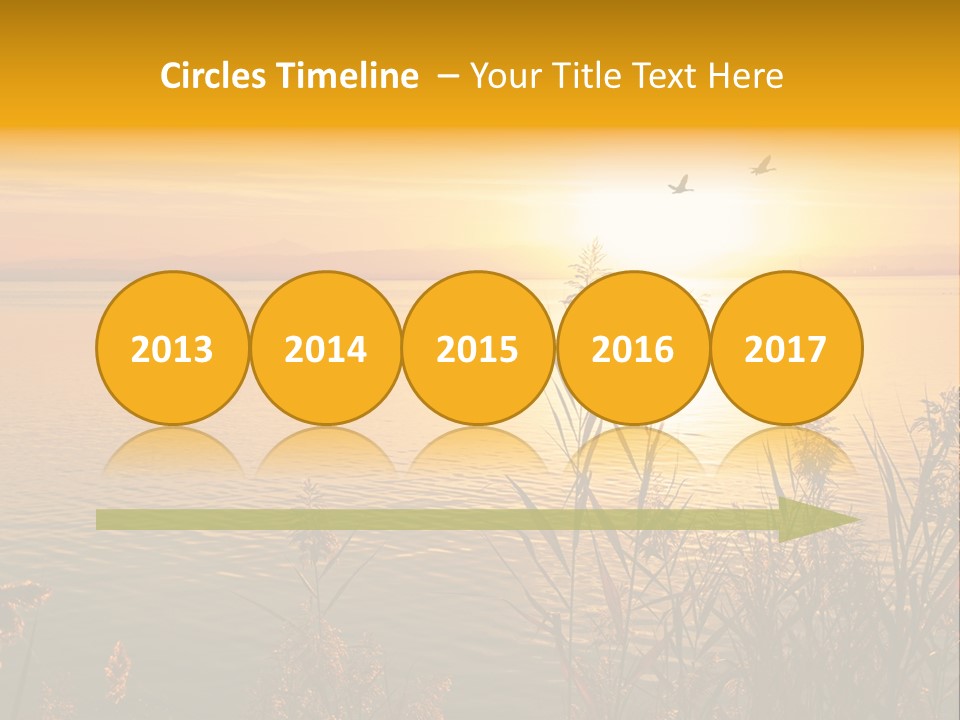 Summer Fish Lake PowerPoint Template