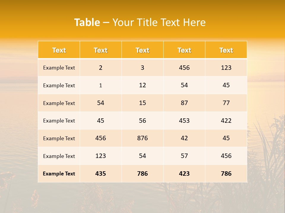 Summer Fish Lake PowerPoint Template