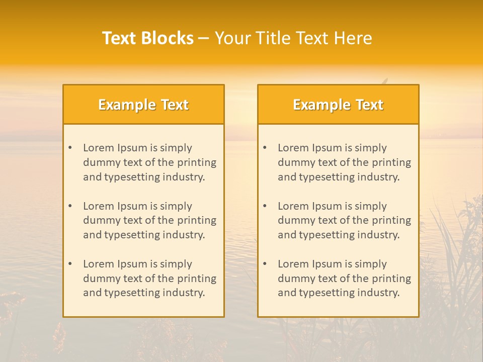 Summer Fish Lake PowerPoint Template