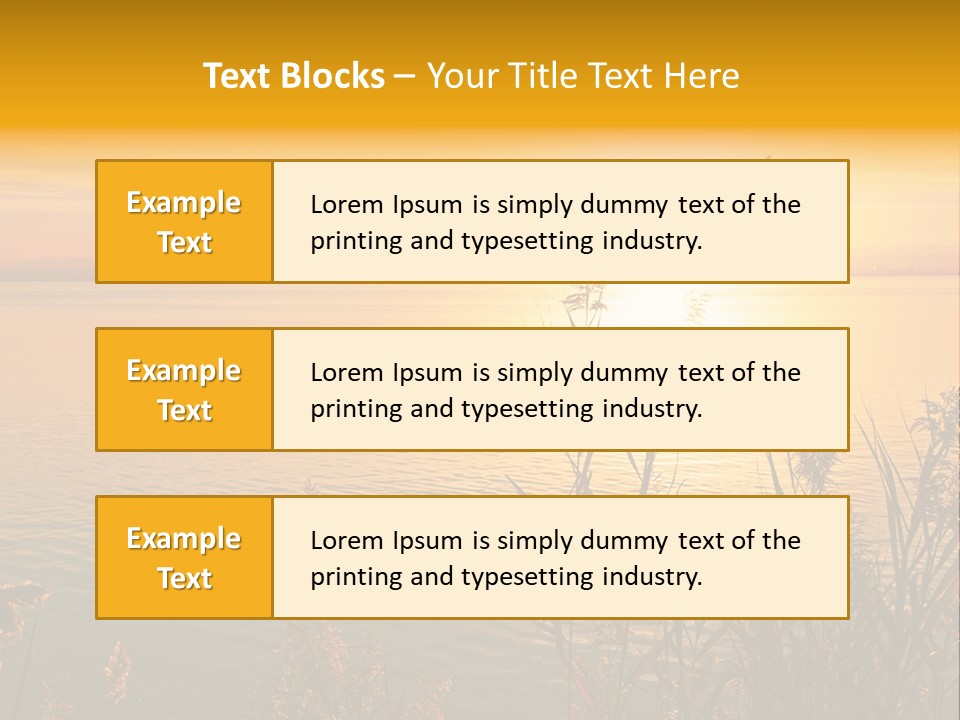 Summer Fish Lake PowerPoint Template