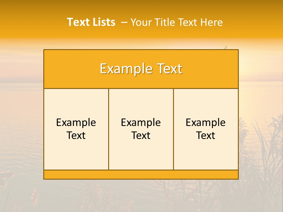 Summer Fish Lake PowerPoint Template