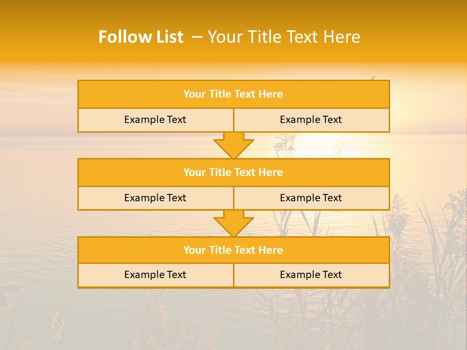 Summer Fish Lake PowerPoint Template