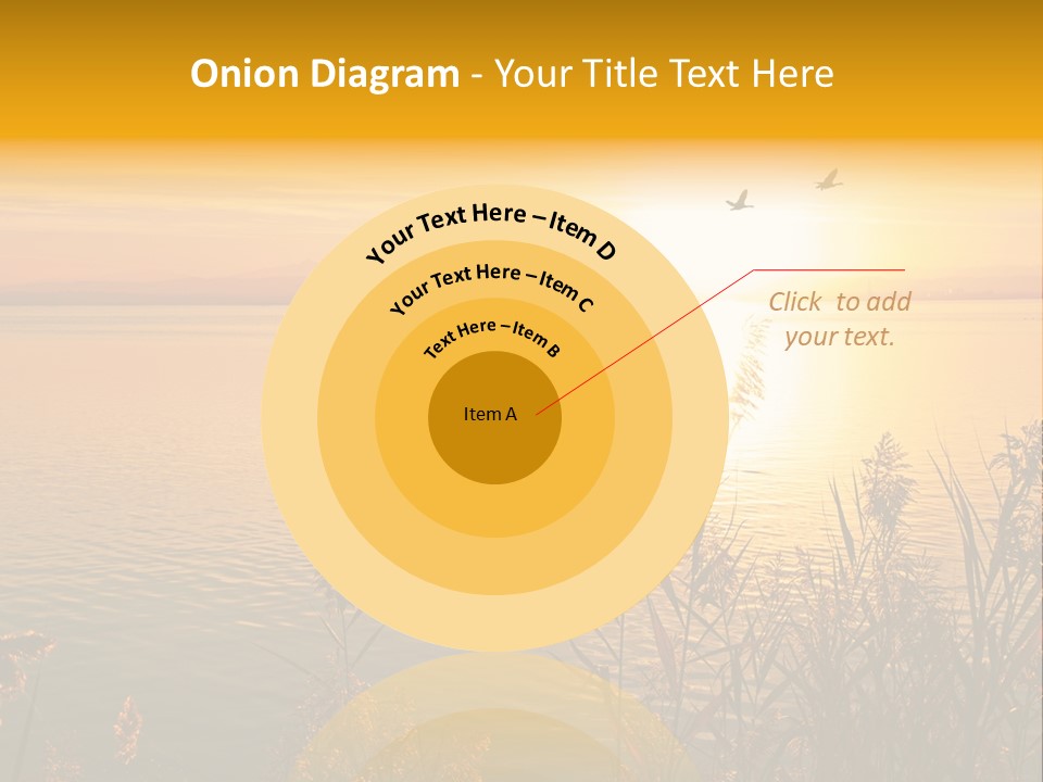 Summer Fish Lake PowerPoint Template