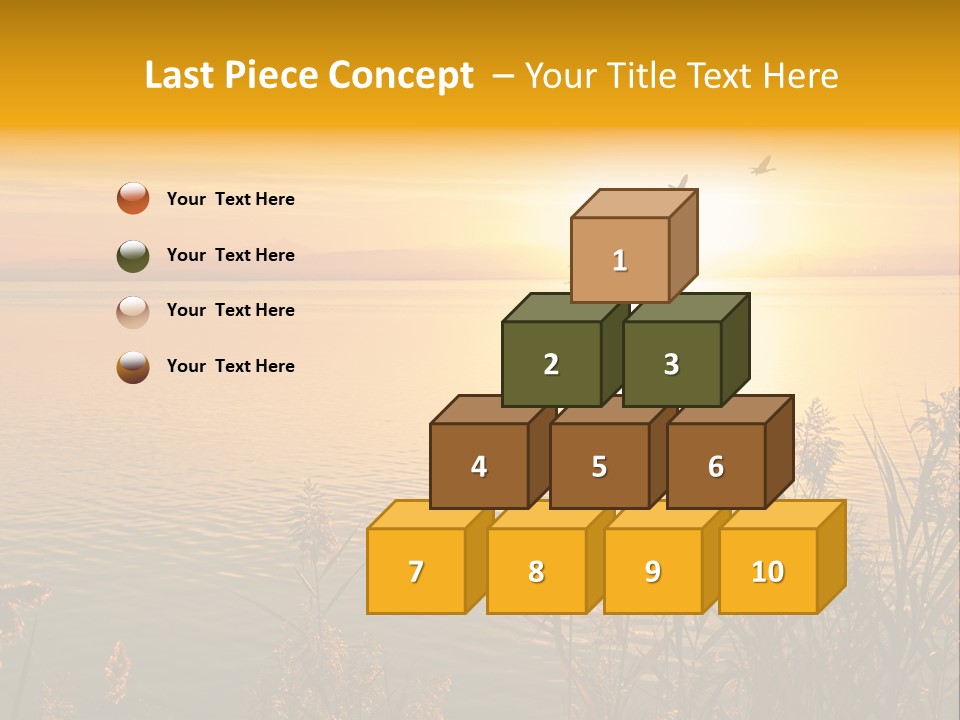 Summer Fish Lake PowerPoint Template