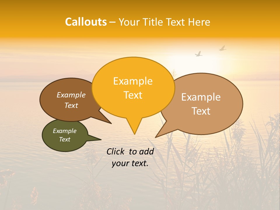 Summer Fish Lake PowerPoint Template