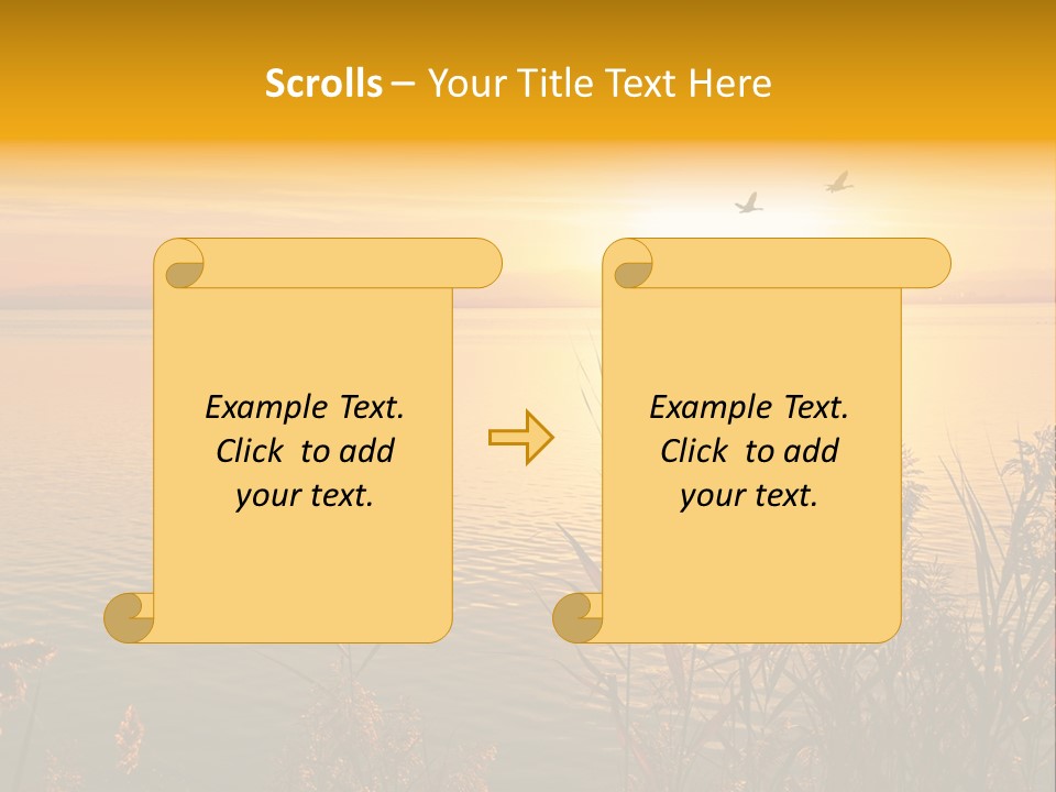 Summer Fish Lake PowerPoint Template