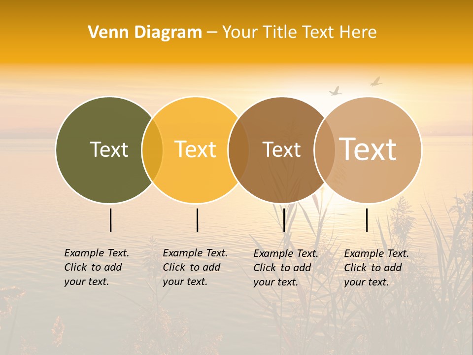 Summer Fish Lake PowerPoint Template