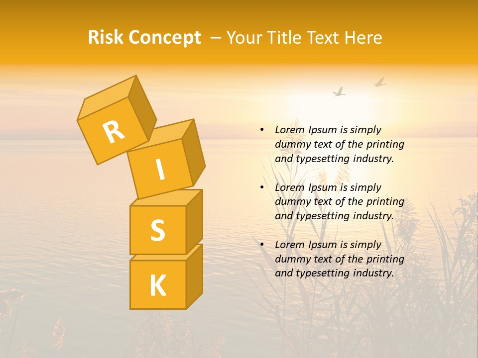 Summer Fish Lake PowerPoint Template