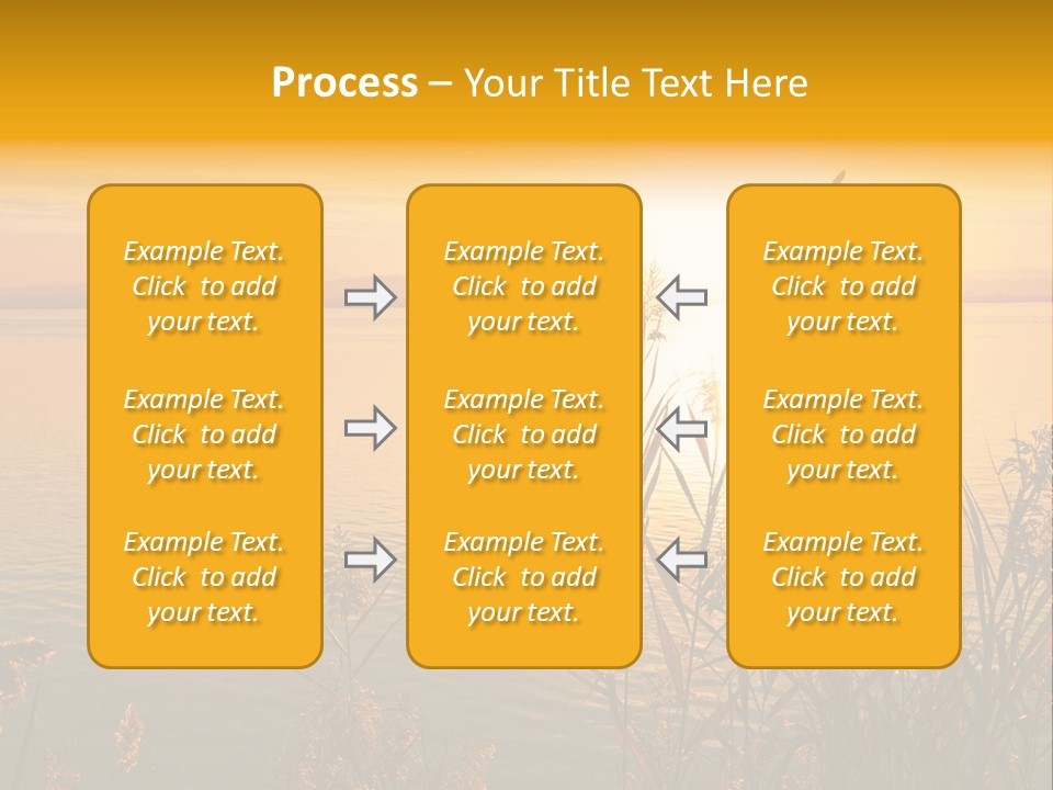 Summer Fish Lake PowerPoint Template