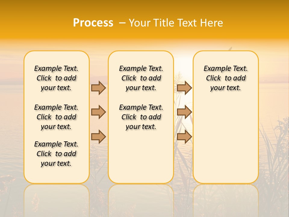 Summer Fish Lake PowerPoint Template