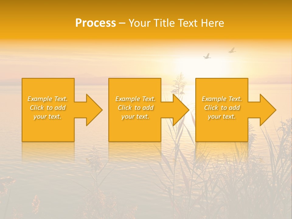 Summer Fish Lake PowerPoint Template