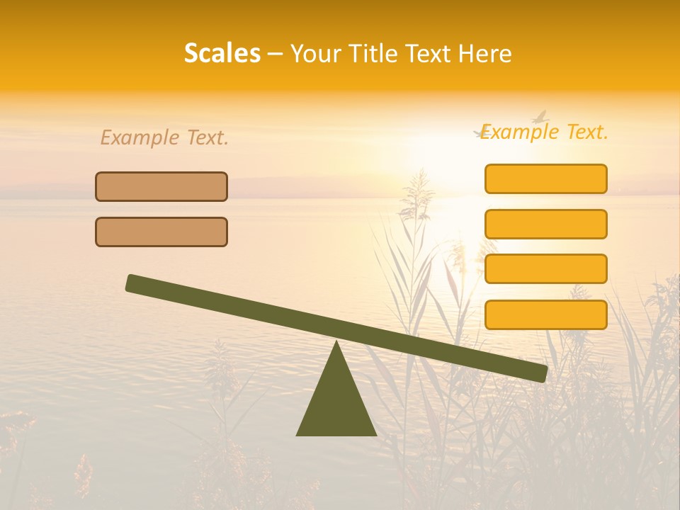 Summer Fish Lake PowerPoint Template