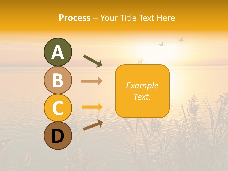 Summer Fish Lake PowerPoint Template