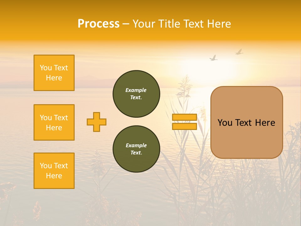 Summer Fish Lake PowerPoint Template