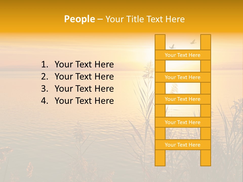 Summer Fish Lake PowerPoint Template