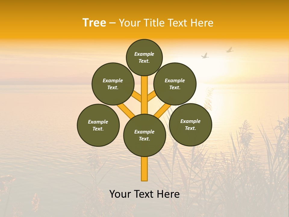 Summer Fish Lake PowerPoint Template