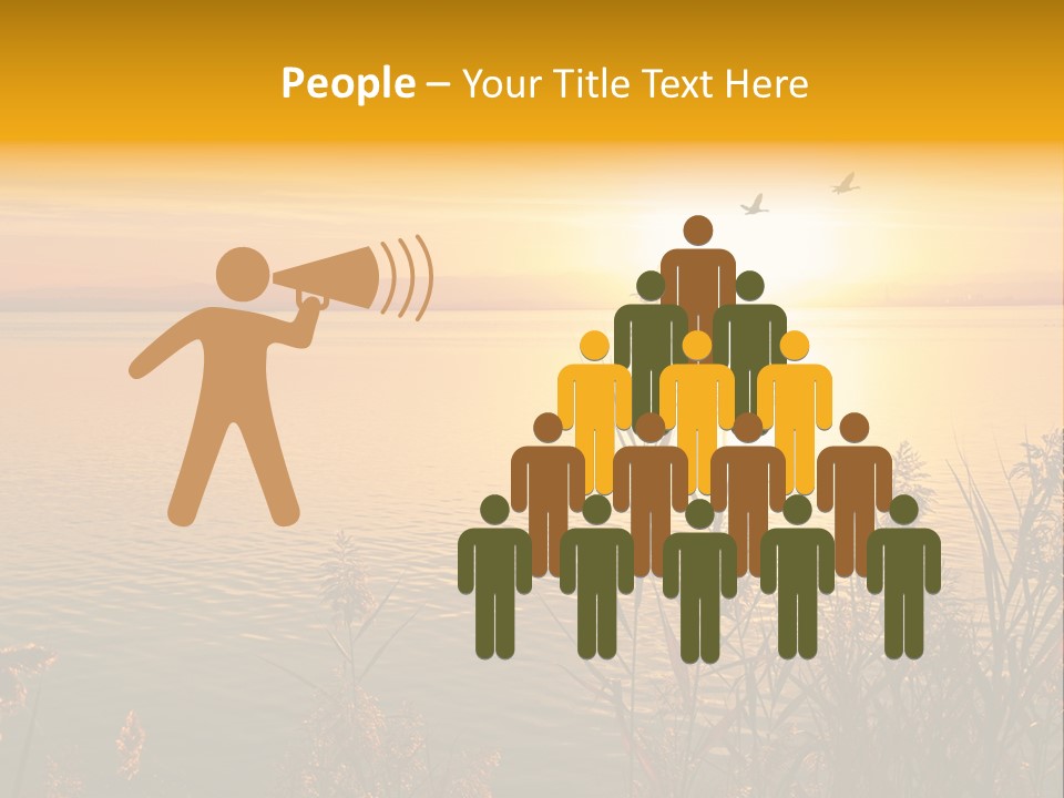 Summer Fish Lake PowerPoint Template