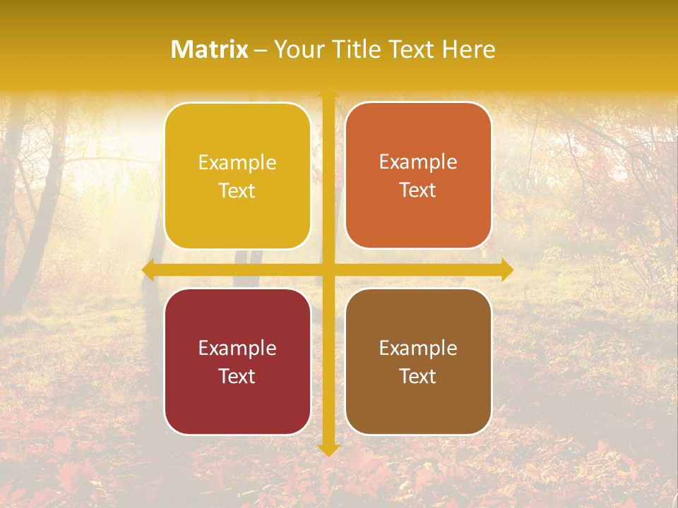 Vibrant Park Leaves PowerPoint Template