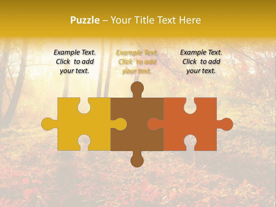 Vibrant Park Leaves PowerPoint Template