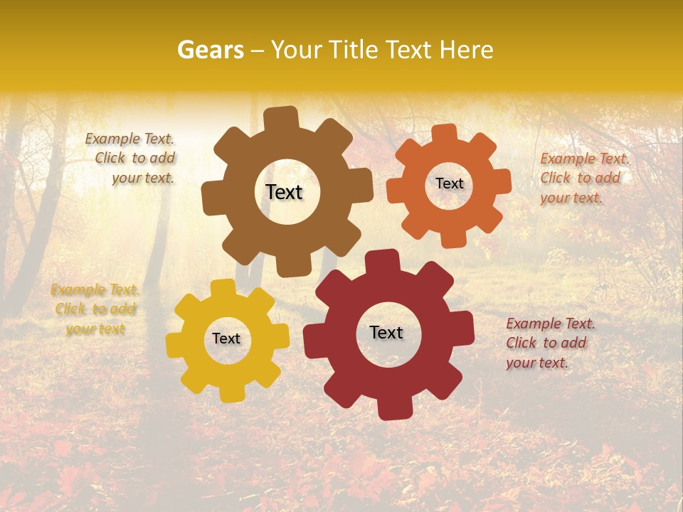 Vibrant Park Leaves PowerPoint Template