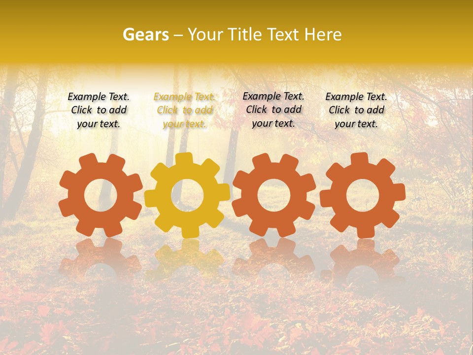 Vibrant Park Leaves PowerPoint Template