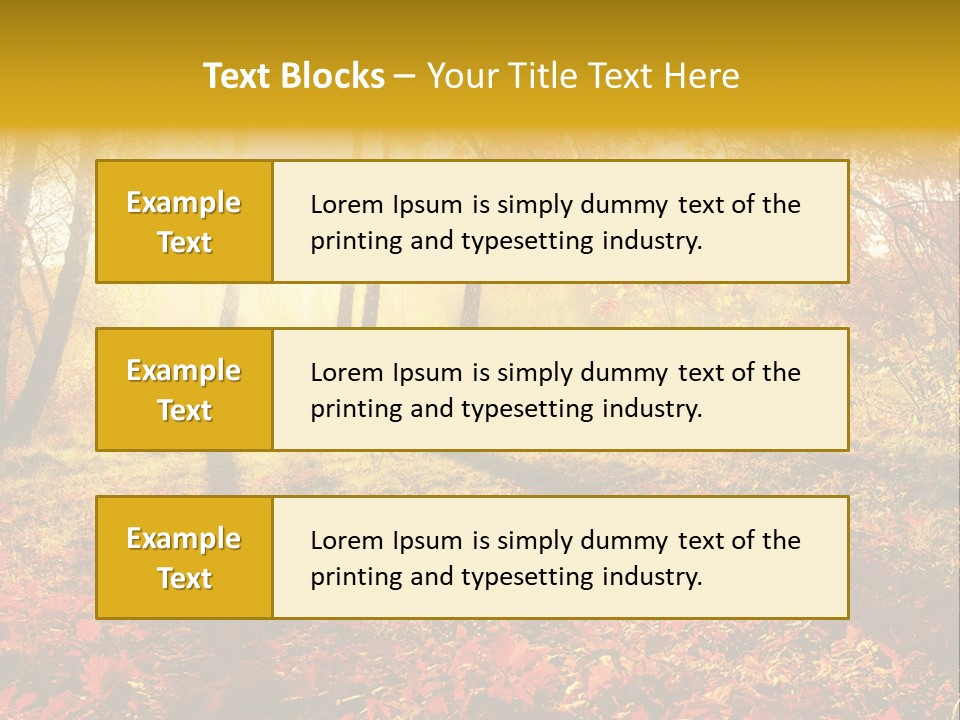 Vibrant Park Leaves PowerPoint Template