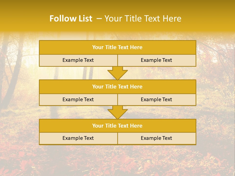 Vibrant Park Leaves PowerPoint Template