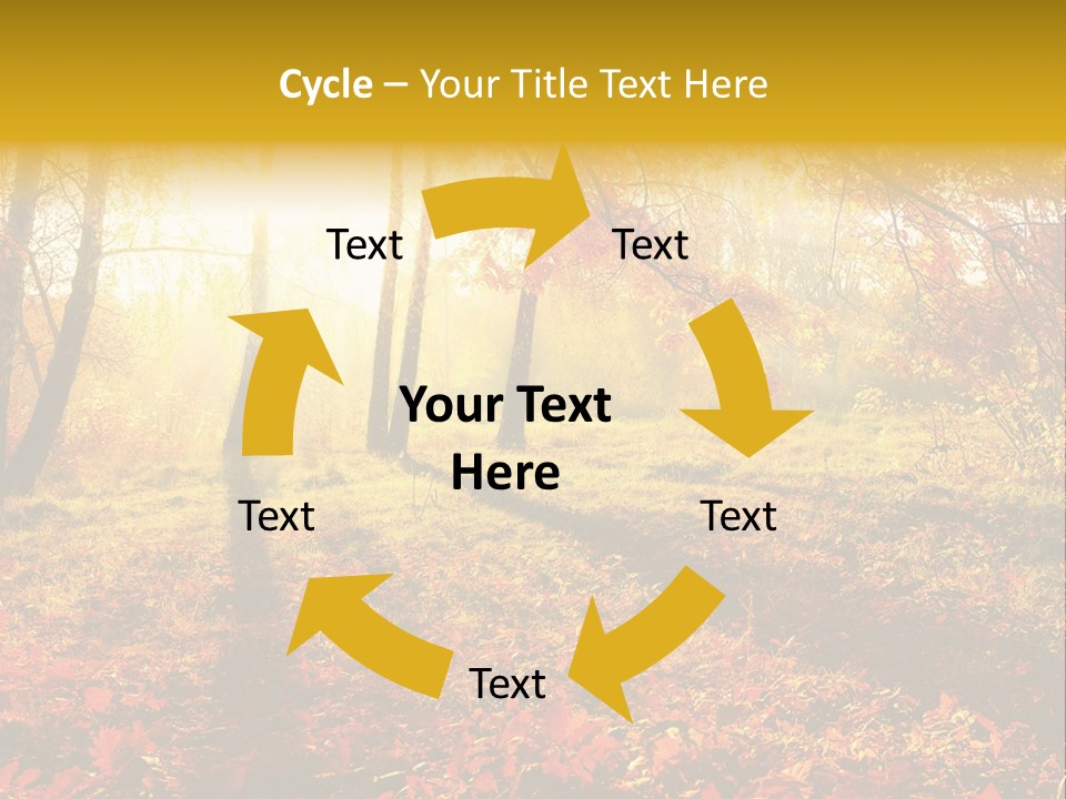 Vibrant Park Leaves PowerPoint Template
