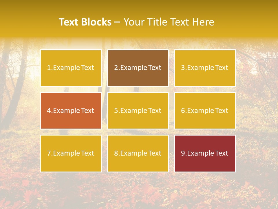 Vibrant Park Leaves PowerPoint Template