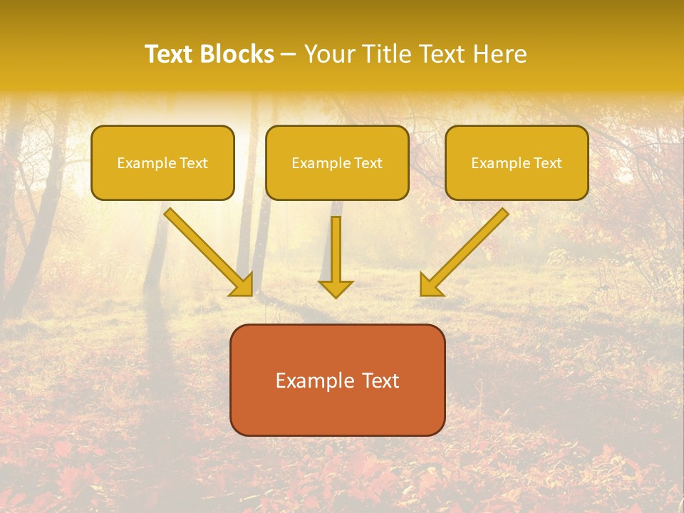 Vibrant Park Leaves PowerPoint Template