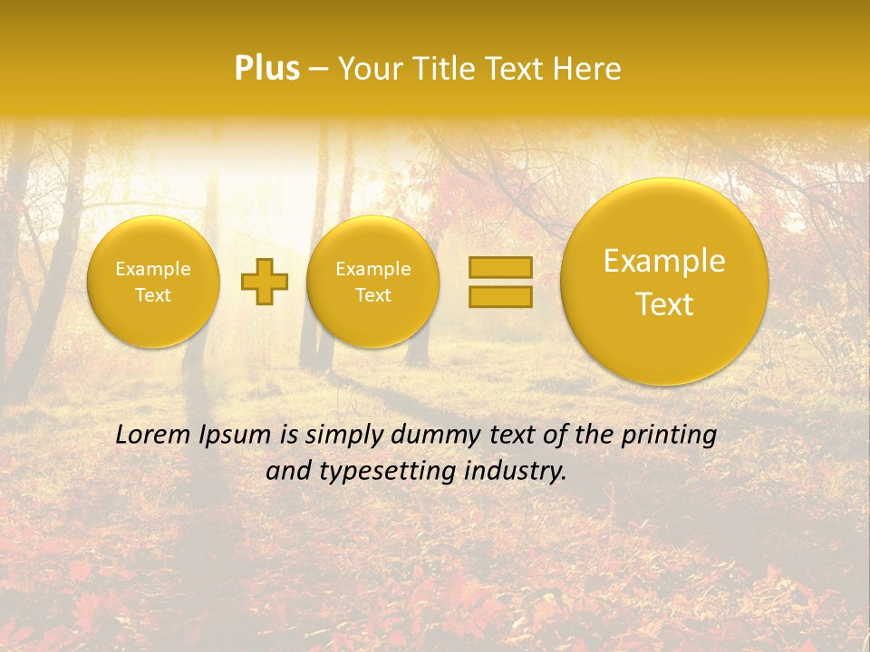 Vibrant Park Leaves PowerPoint Template
