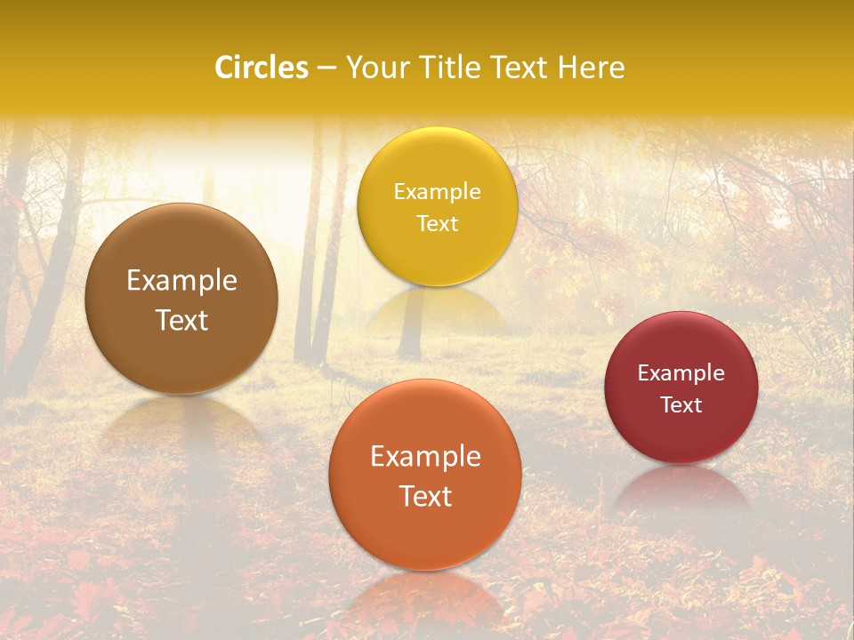 Vibrant Park Leaves PowerPoint Template