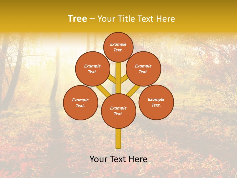Vibrant Park Leaves PowerPoint Template