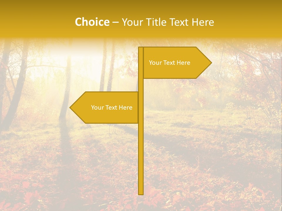 Vibrant Park Leaves PowerPoint Template