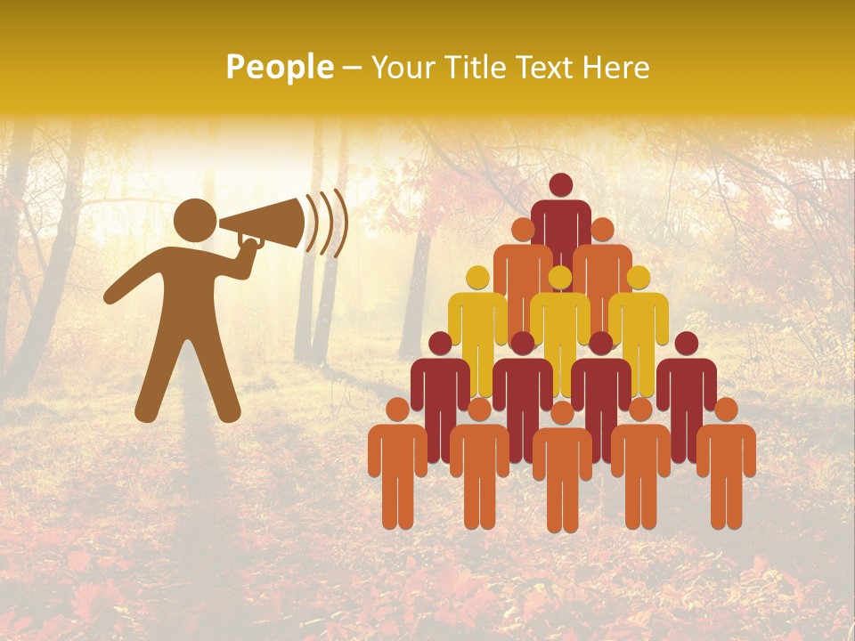 Vibrant Park Leaves PowerPoint Template