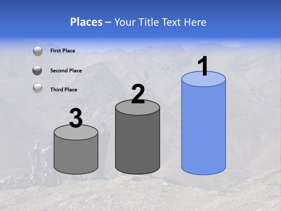 Hiking Amazing Background Landscape PowerPoint Template