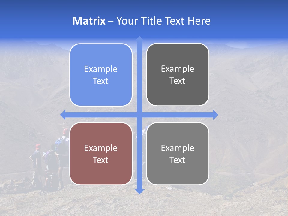 Hiking Amazing Background Landscape PowerPoint Template