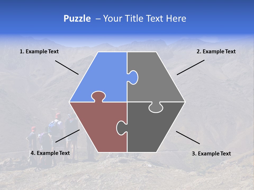 Hiking Amazing Background Landscape PowerPoint Template