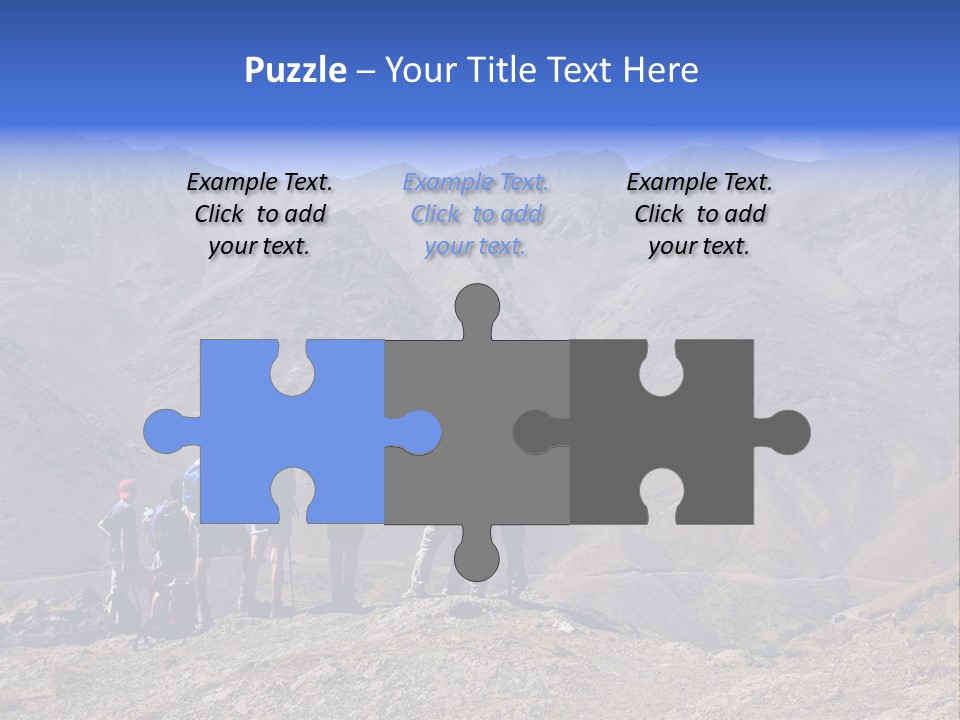 Hiking Amazing Background Landscape PowerPoint Template