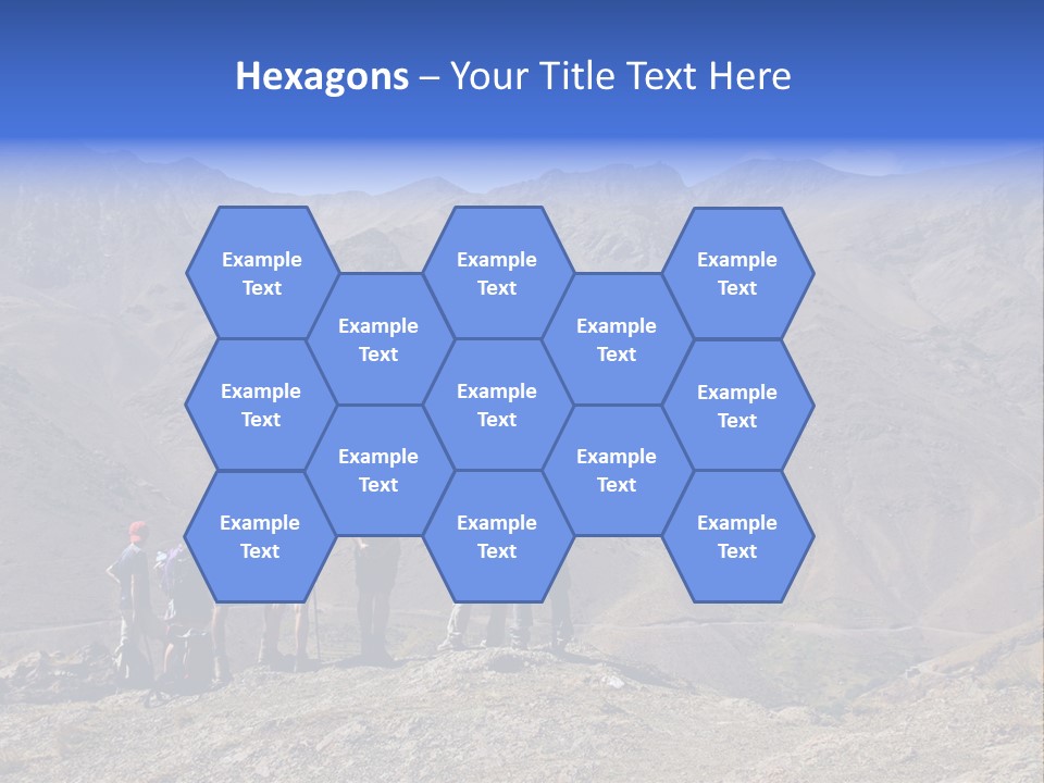 Hiking Amazing Background Landscape PowerPoint Template