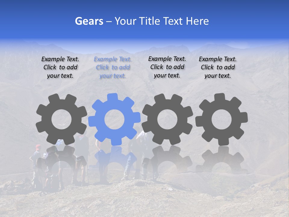 Hiking Amazing Background Landscape PowerPoint Template