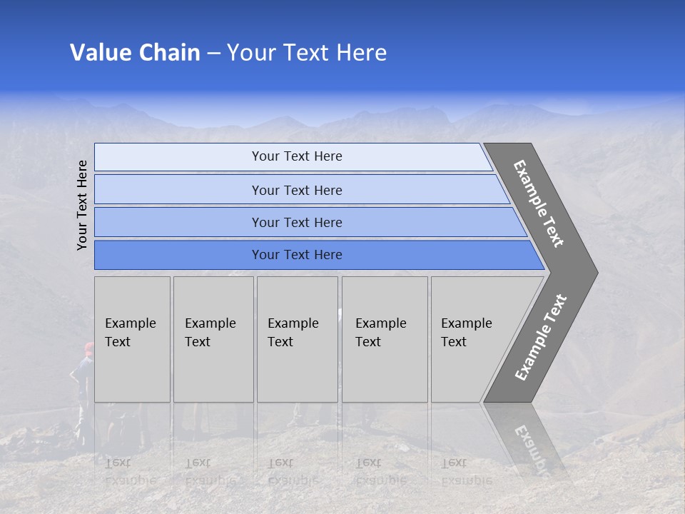 Hiking Amazing Background Landscape PowerPoint Template