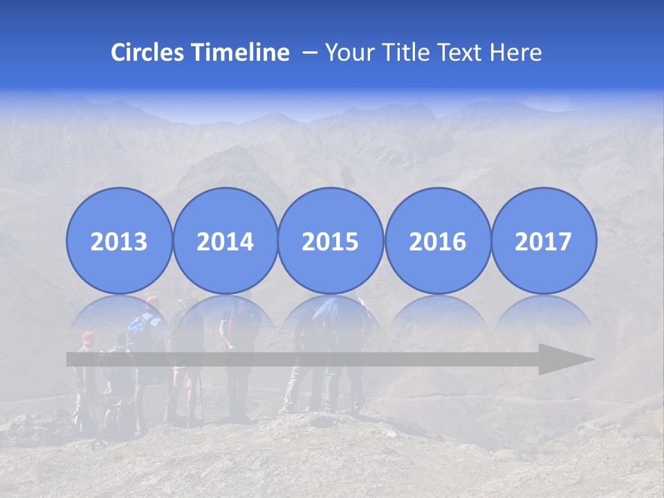 Hiking Amazing Background Landscape PowerPoint Template