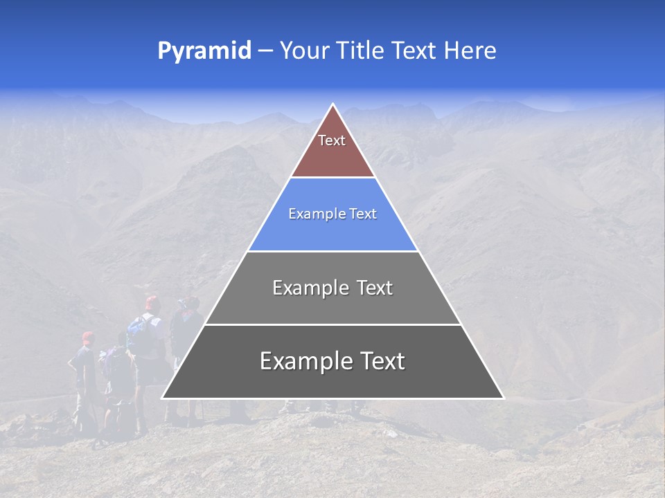 Hiking Amazing Background Landscape PowerPoint Template