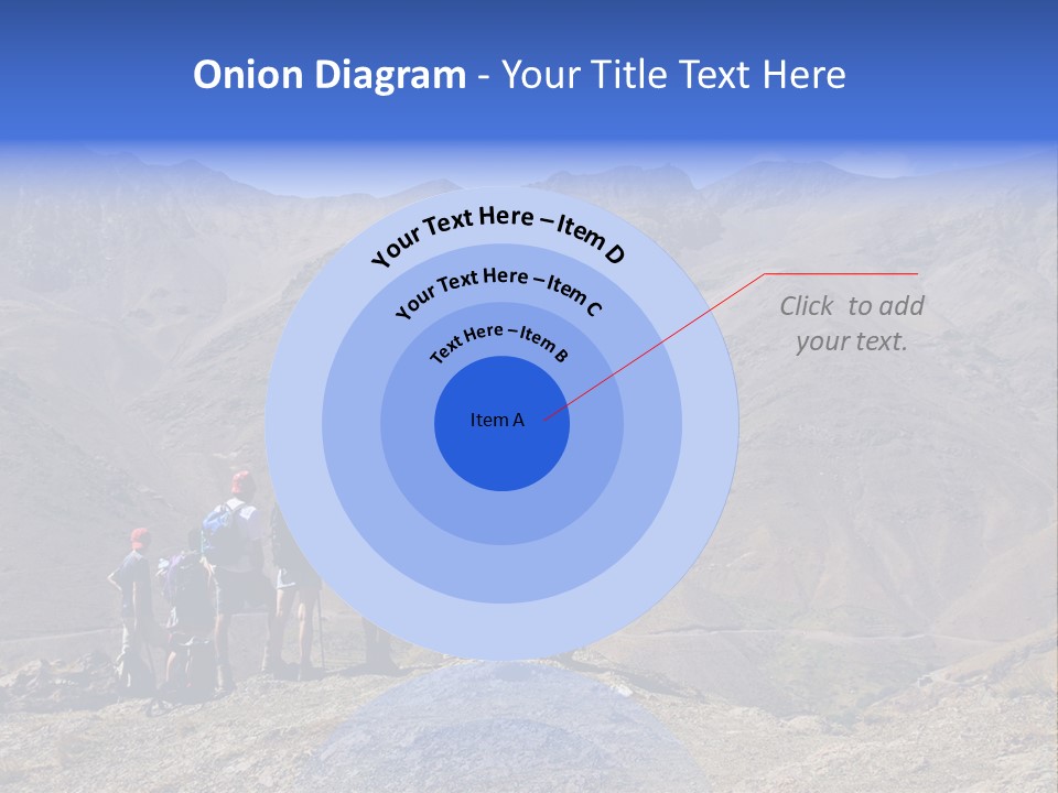 Hiking Amazing Background Landscape PowerPoint Template