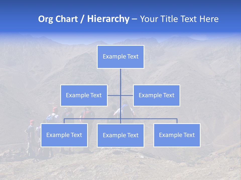 Hiking Amazing Background Landscape PowerPoint Template