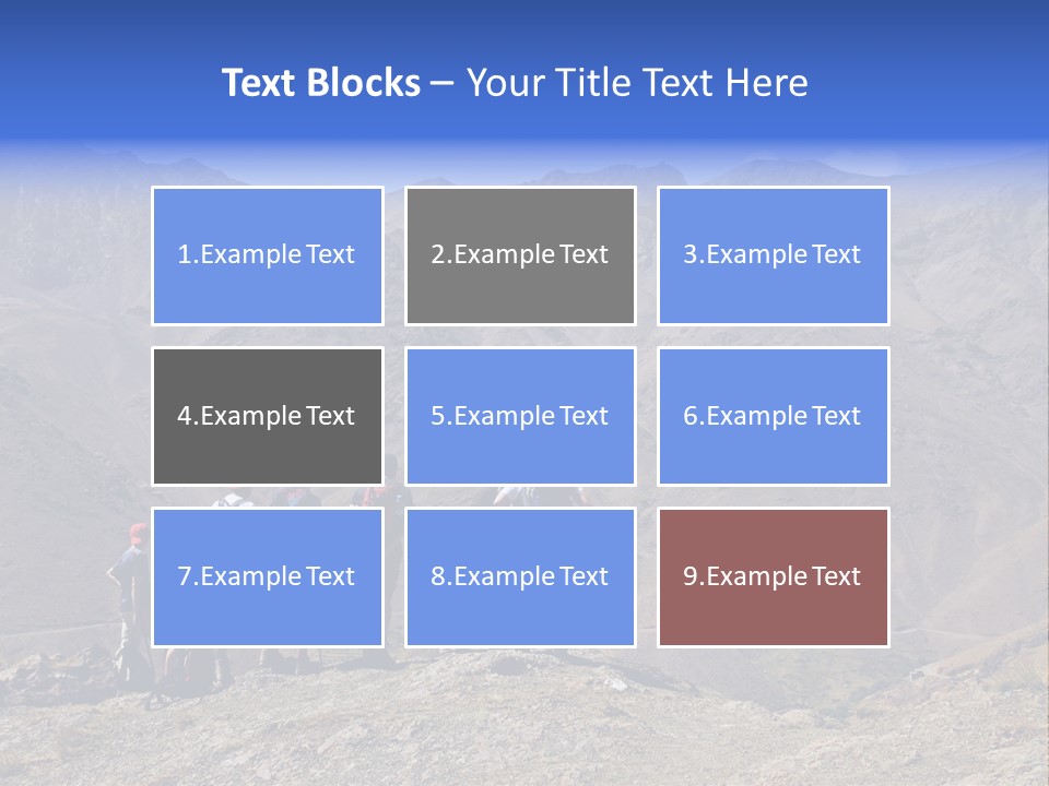 Hiking Amazing Background Landscape PowerPoint Template