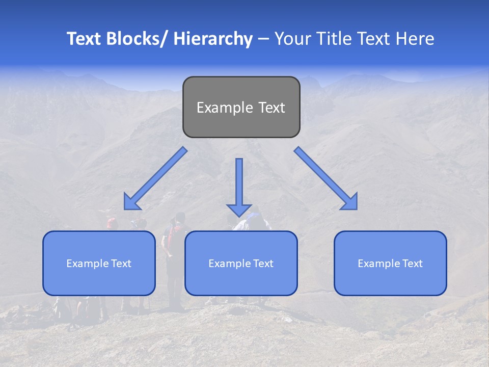 Hiking Amazing Background Landscape PowerPoint Template