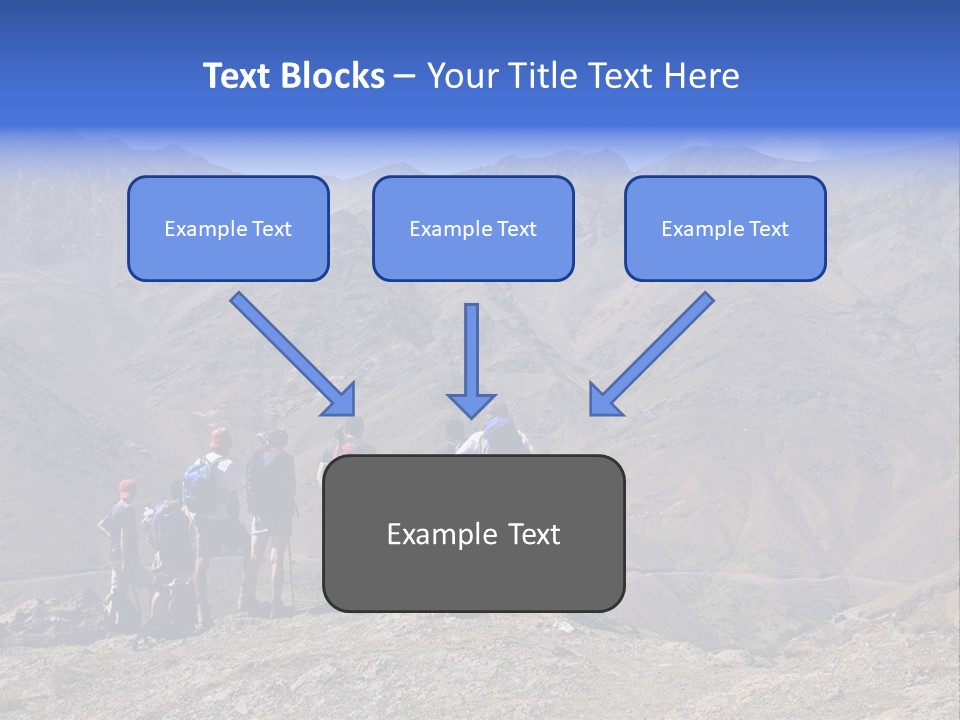 Hiking Amazing Background Landscape PowerPoint Template